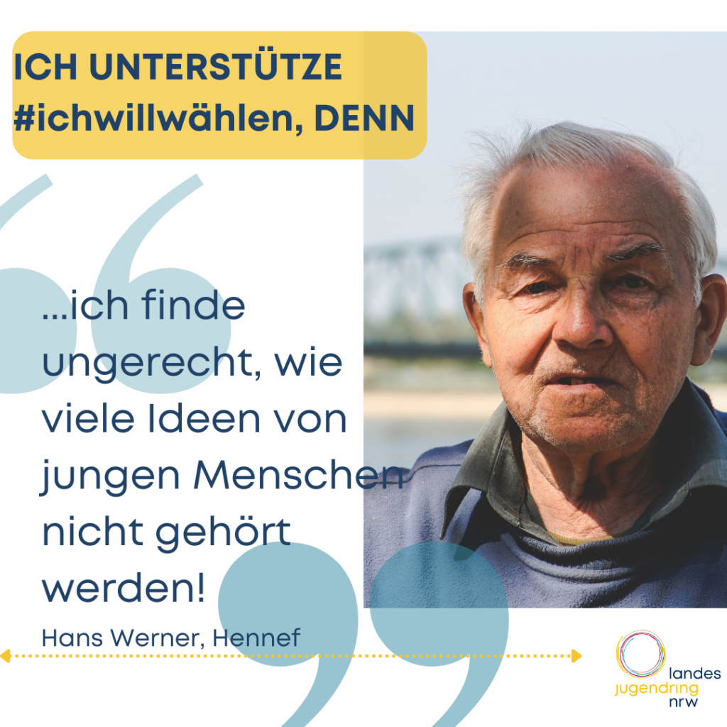 #ichwillwählen_Statement alte Person Entwurf #ichwillwählen_Statement alte Person Entwurf