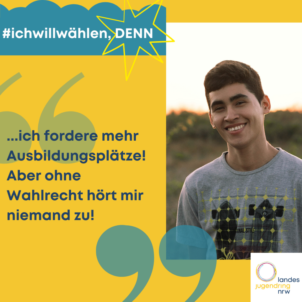 #ichwillwählen_Statement junge Person Entwurf #ichwillwählen_Statement junge Person Entwurf