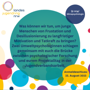 Klimapsychologie-Workshop des Landesjugendrings NRW