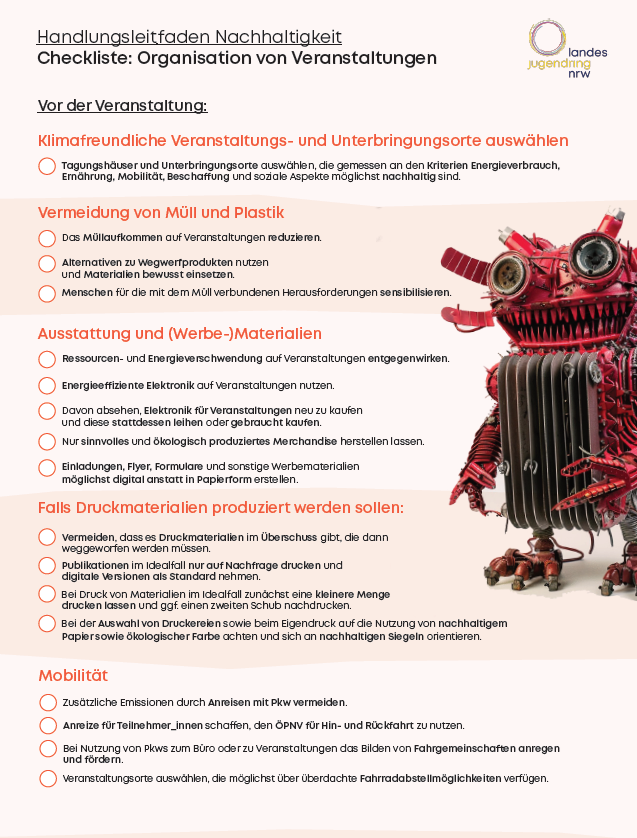 Cover Checkliste Orga von Veranstaltungen